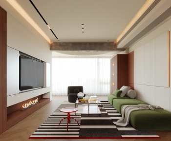 Modern A Living Room-ID:726440053