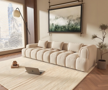 Modern Three-seat Sofa-ID:542222981