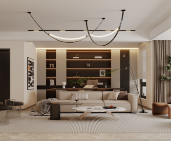 Modern A Living Room-ID:448959112