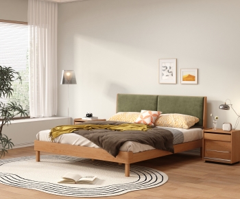 Modern Double Bed-ID:652266039