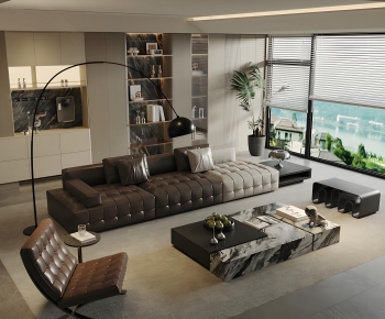 Modern A Living Room-ID:966970929