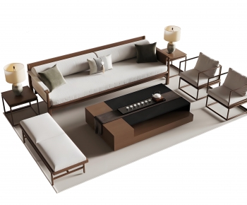 New Chinese Style Sofa Combination-ID:100420958