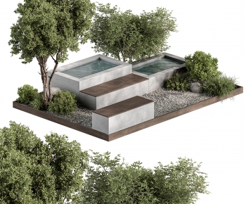 Modern Rockery Waterscape-ID:796139275