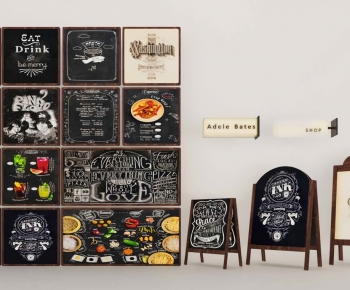 Modern Blackboard/whiteboard-ID:853159488