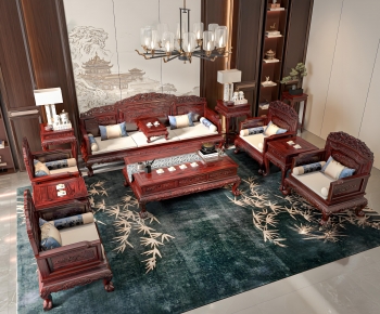Chinese Style Sofa Combination-ID:711904055