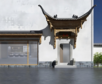 Chinese Style Facade Element-ID:431881058