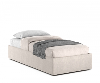 Modern Single Bed-ID:545348884