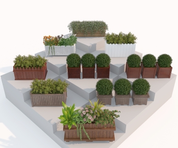 Modern Flower Bed, Flower Bowl, Flower Box-ID:621790898
