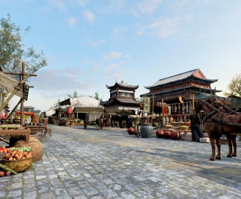 Chinese Style Commercial Street-ID:978888035