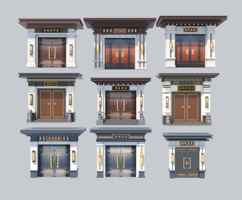 Chinese Style Facade Element-ID:502562059