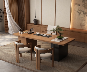 New Chinese Style Tea Tables And Chairs-ID:737611068