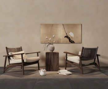 Wabi-sabi Style Lounge Chair-ID:452600005