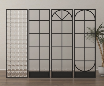 French Style Glass Screen Partition-ID:166825064