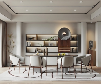 New Chinese Style Dining Room-ID:377129089