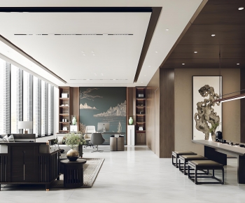 New Chinese Style Manager's Office-ID:340706114