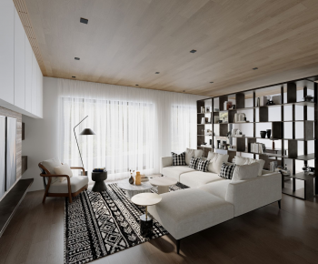 Modern A Living Room-ID:821024896