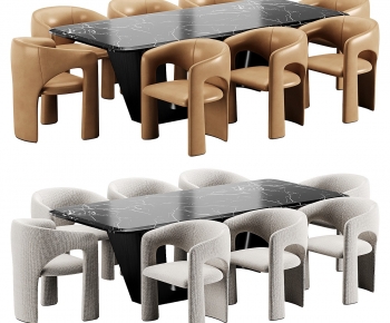 Modern Dining Table And Chairs-ID:616605046