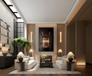 Modern A Living Room-ID:708189097