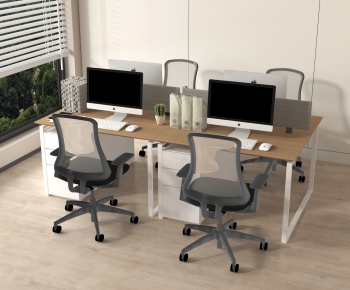 Modern Office Desk And Chair-ID:697088007