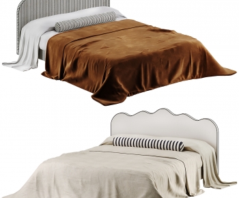 Modern Double Bed-ID:742860081