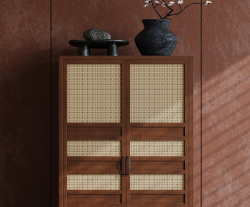 Wabi-sabi Style Side Cabinet-ID:984390022