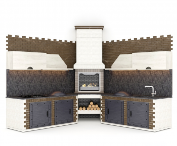 Retro Style Kitchen Cabinet-ID:805511005