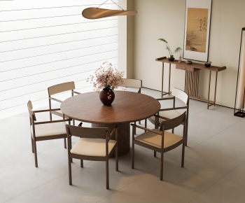 New Chinese Style Dining Table And Chairs-ID:840145118
