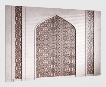 Classical Style TV Wall-ID:202701159