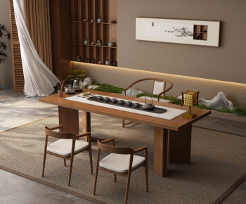 New Chinese Style Tea Tables And Chairs-ID:207526923