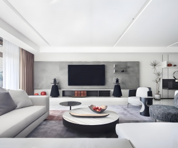 Modern A Living Room-ID:702429068