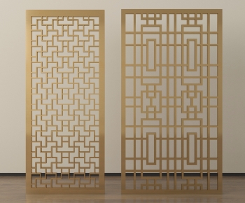 New Chinese Style Metal Screen Partition-ID:844566116