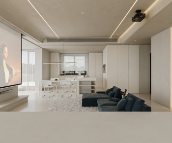 Modern A Living Room-ID:688138964