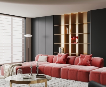 Modern A Living Room-ID:631196025