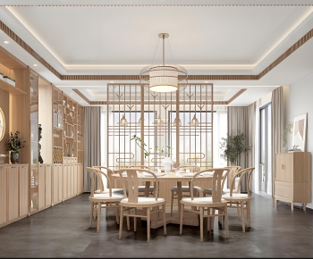 New Chinese Style Dining Room-ID:530802976