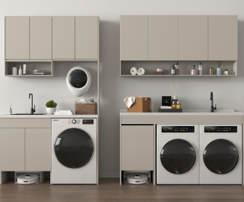 Modern Laundry Cabinet-ID:873866083