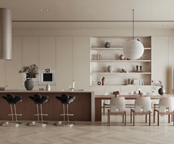 Wabi-sabi Style Dining Room-ID:373855117