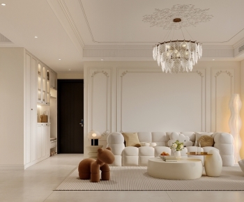 French Style A Living Room-ID:370726113