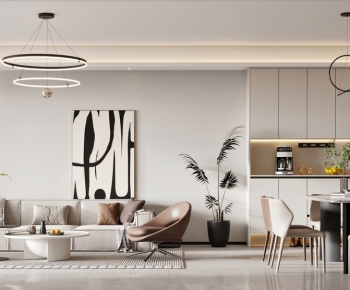 Modern A Living Room-ID:801708947