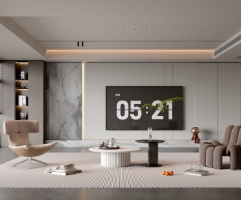 Modern A Living Room-ID:215199951