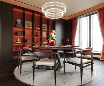 New Chinese Style Dining Room-ID:708209042