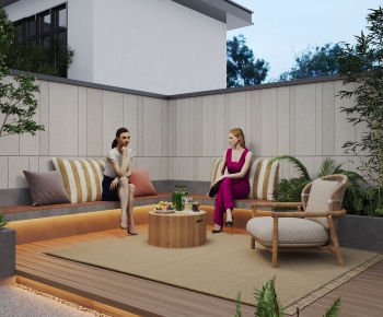 Modern Courtyard/landscape-ID:237696897