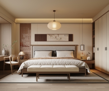 New Chinese Style Bedroom-ID:620029082