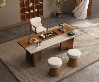 New Chinese Style Tea Tables And Chairs-ID:652524953