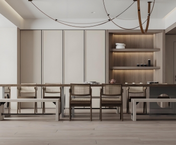 Wabi-sabi Style Dining Room-ID:820751218