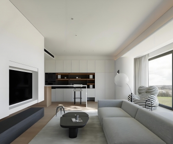 Modern A Living Room-ID:499923949