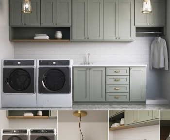 Modern Laundry Cabinet-ID:880795003