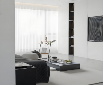 Modern A Living Room-ID:662816058