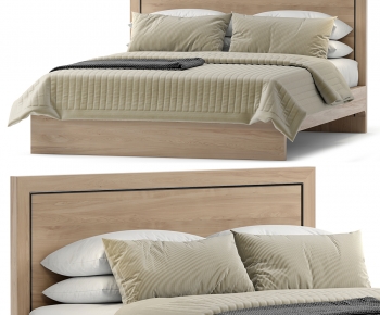 Modern Double Bed-ID:531413086