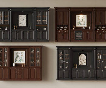 American Style Wine Cabinet-ID:936022044