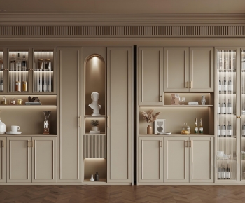 French Style Wine Cabinet-ID:524765013